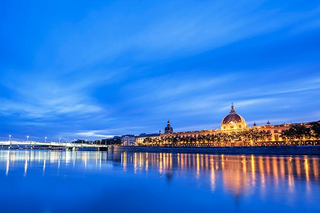 Vue de Lyon où intervient l'entreprise d'assainissement