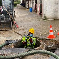 Intervention de débouchage de canalisation dans une ferme