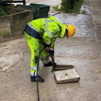 Intervention pour le débouchage d'une canalisation